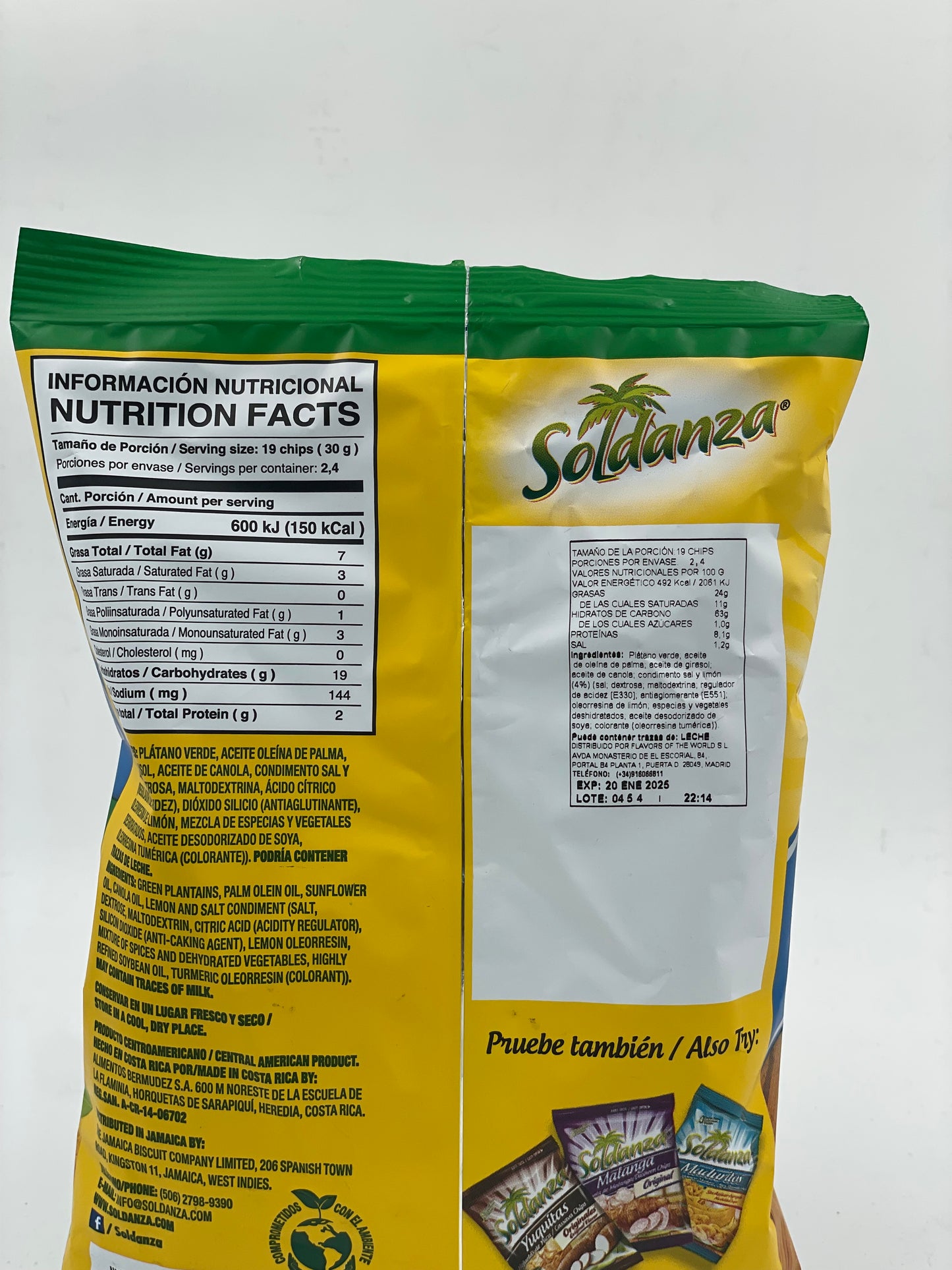 `Soldanza Platanitos Natural lime Flavour
