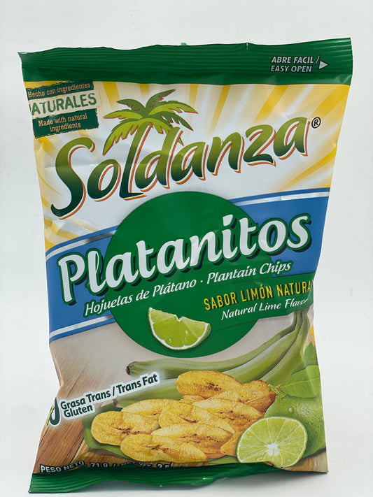 `Soldanza Platanitos Sabor Lima Natural