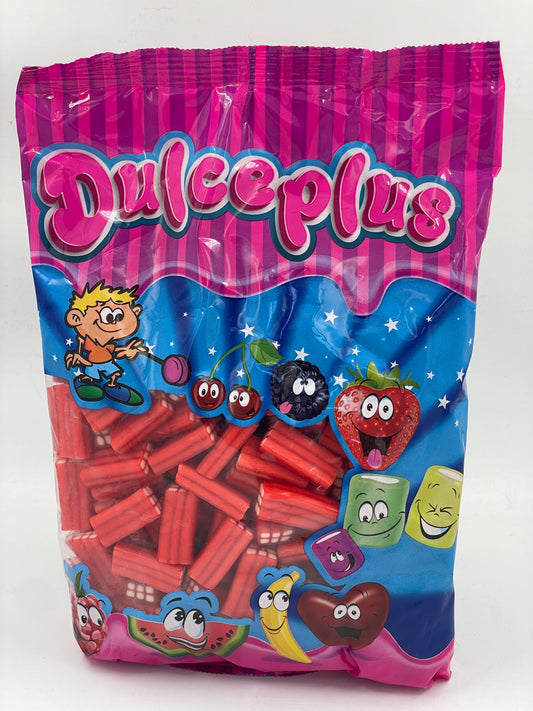 Snoep Dulceplus Ladrillos Fresa Brillo/Strawberry Bricks